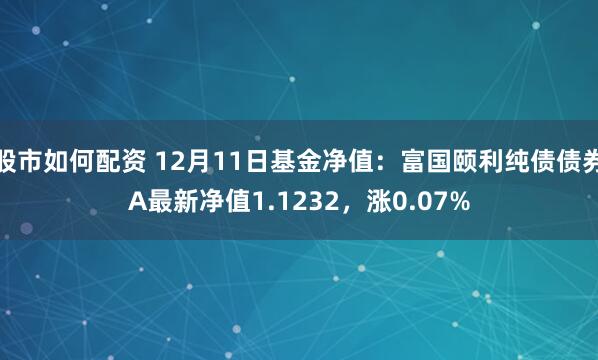 股市如何配资 12月11日基金净值：富国颐利纯债债券A最新净值1.1232，涨0.07%